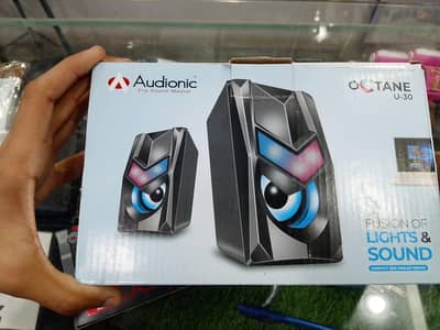 Audionic Octane U-30 Speaker Box Pack | RGB Lights | USB Speaker