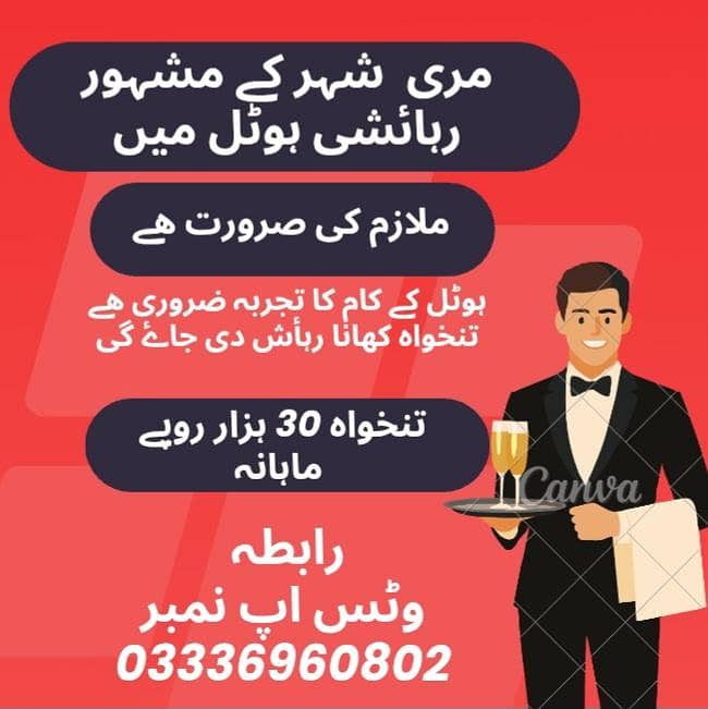 رہائشی ہوٹل ملازم 0