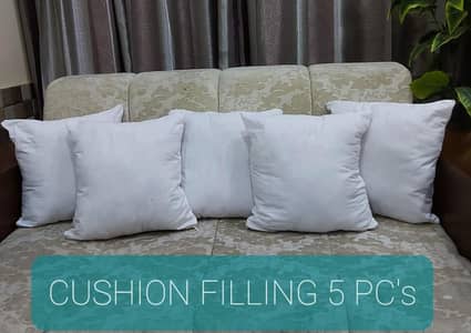 *Product Name*: Cushion Filling 5 Pcs White Cotton Polyester Set