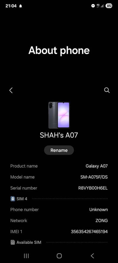 sumsung A07