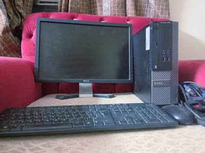 PC Desk TOP Dell SFF Core i3 , Generation 4th ( Complete set)