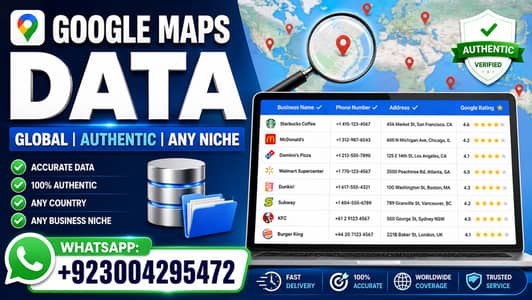 Custom Google Maps Data – You Tell Niche & City – I Collect