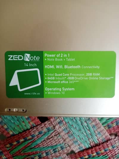 ZED note laptop