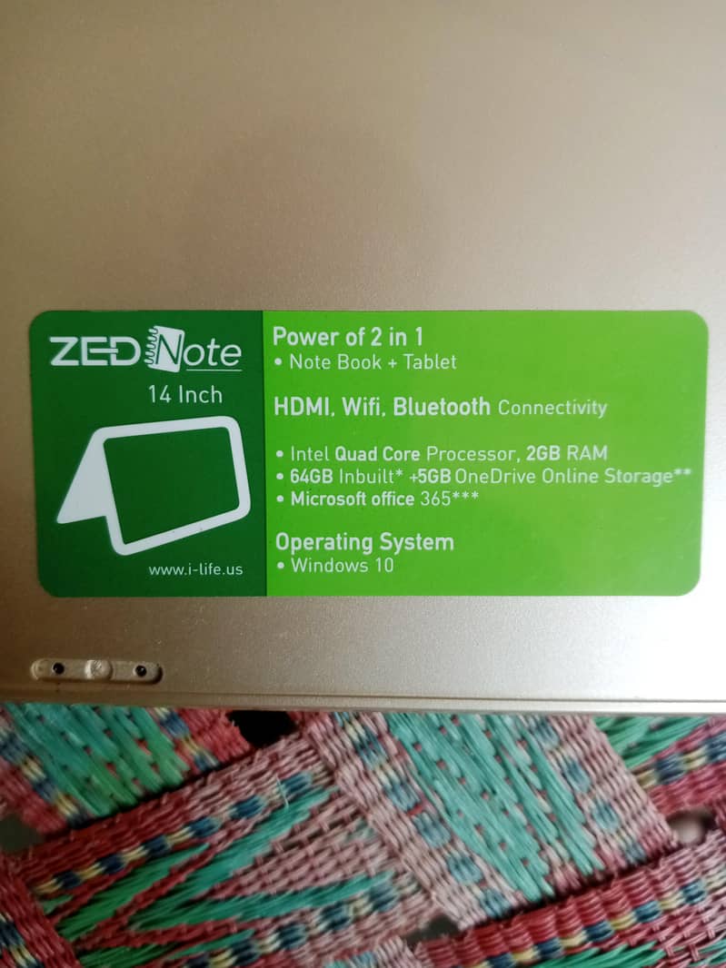 ZED note laptop 0