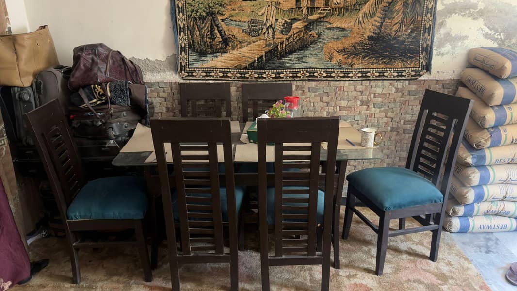 sofa 5 seeter & dinning table 1