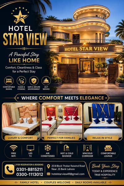 Couple & Family Stay fully Safe Rooms 24/7 Available