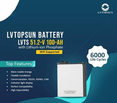 LV Topsun Lithium Ion Battery 51V