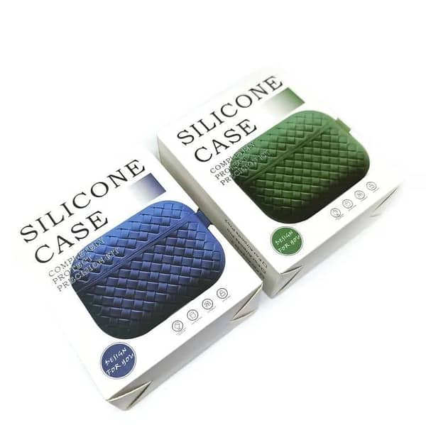 Premium Quilted Black Silicone Case for AirPods Pro / Pro 2nd Gen - Full Protective Cover, Precision Fit, Durable & Stylish