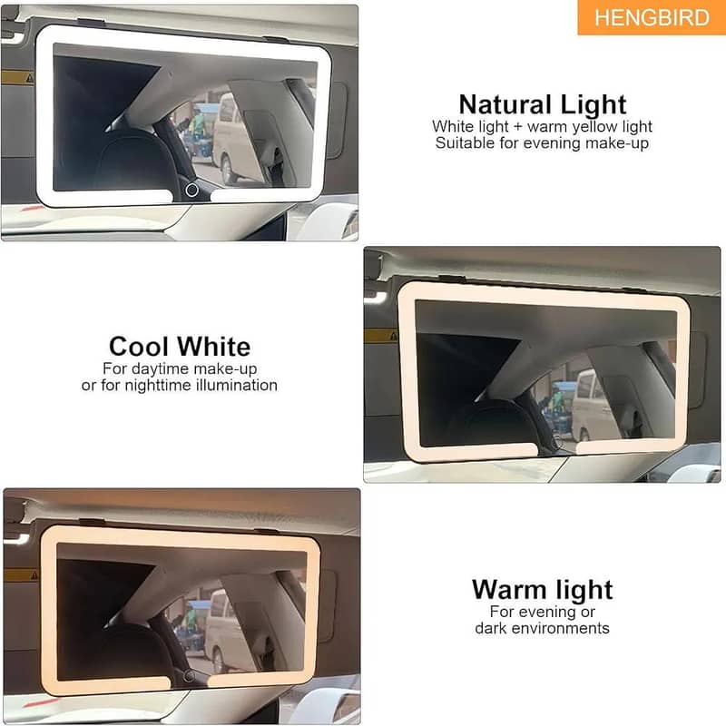 LED Sun Visor Mirror Light 4