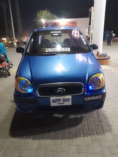 2003 model santro car for sale . family use ac chill .