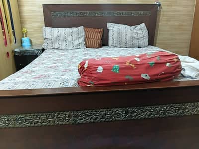 Selling King Bed and Single bed with Mattress
