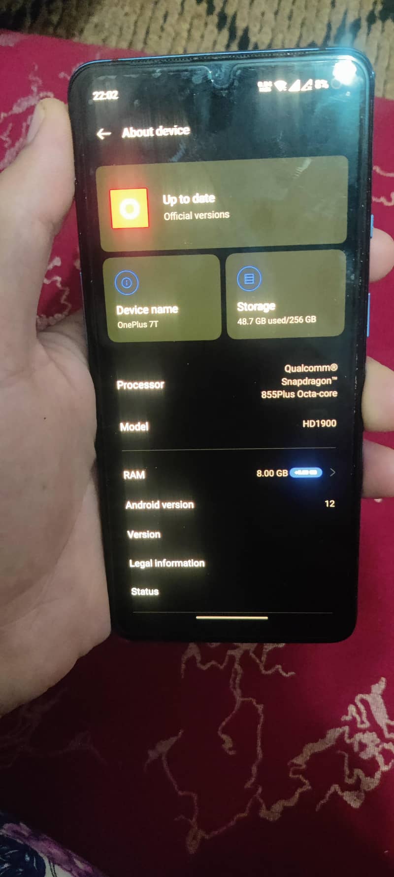 oneplus 7t 0
