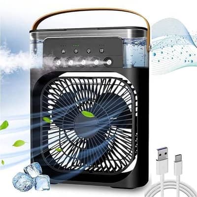 Mini cooler and Mist Fan and Hand fan