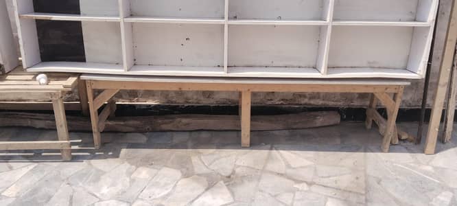 almary and benches with counter