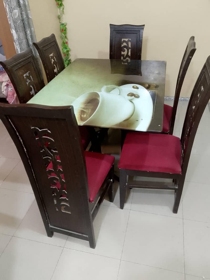 6 Seater Dining Table Set 0