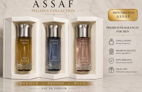 Assaf Pegasus Luxury Perfume Set (3 Bottles) - Original Imported