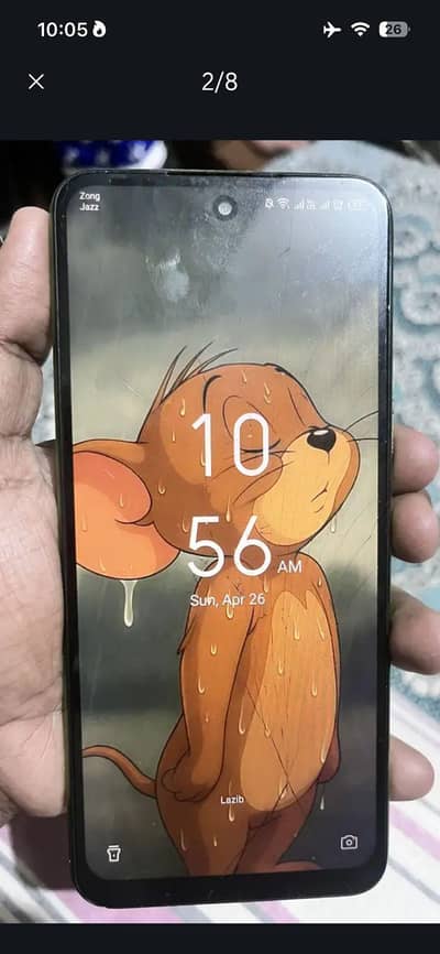 Infinix hot 12   6 128 gb  glass halqa sa break h with box