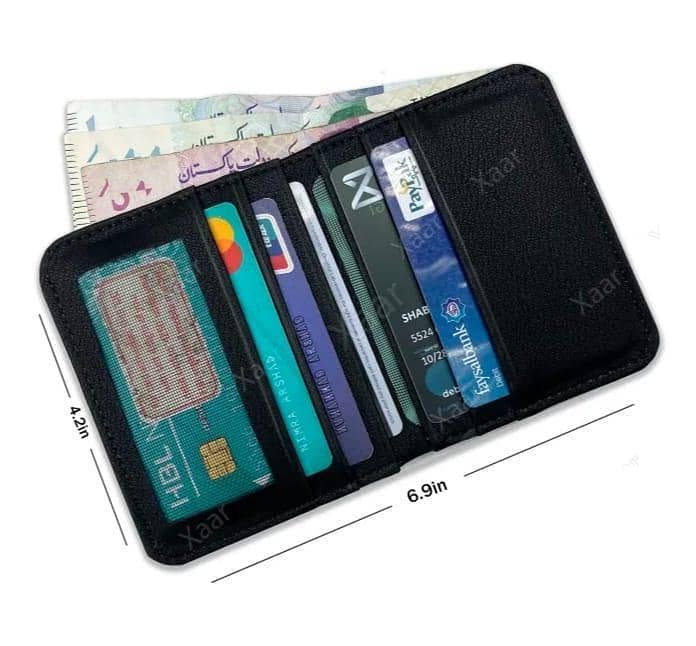 •  Material: Leather wallet   •  Pattern: Plain 2