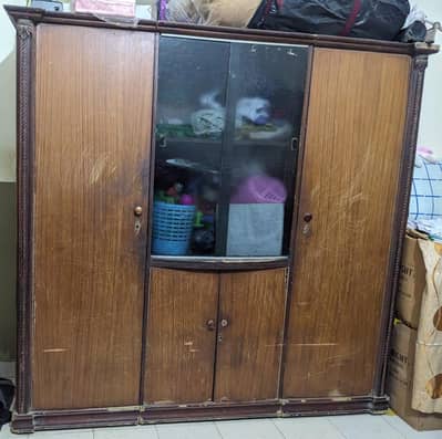 Wooden Almirah 3 part