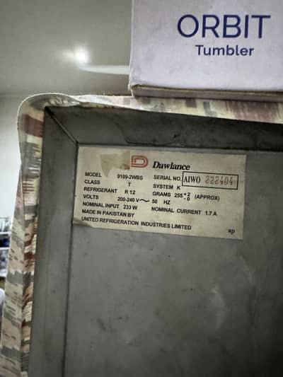Dawlance Refrigerator (Model 9199-2WBS)