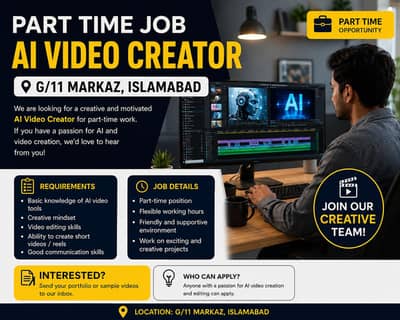 Ai video creater job