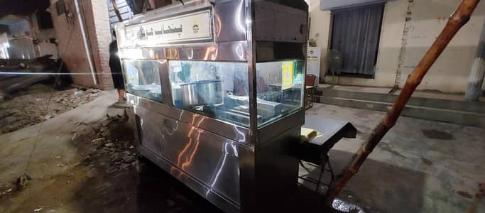 Steel Counter with hot Plate