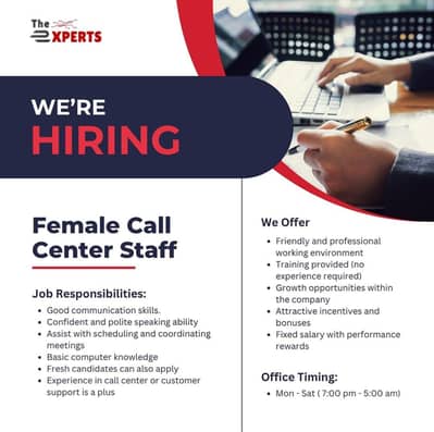looking for females for customer support inbound USA