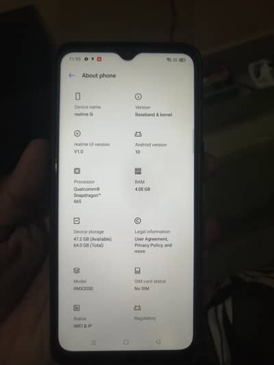 Realme 5i 4/64 PTA with Box