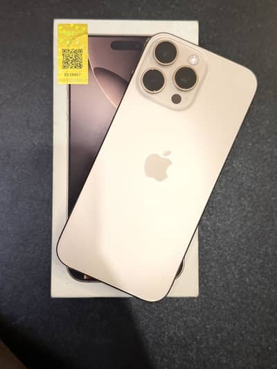 iphone 16 pro max | PTA Approved | 256 gb | Desert Titanium
