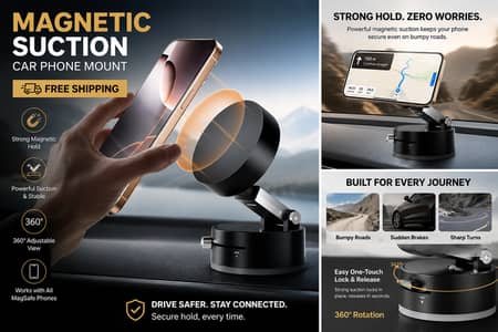 Best Magnetic Car Phone Mount for Safe Driving – Order Now!