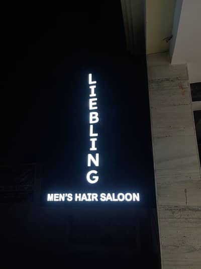 Premium LED ACP Sign Board With Acrylic Letters For Salon/Shop