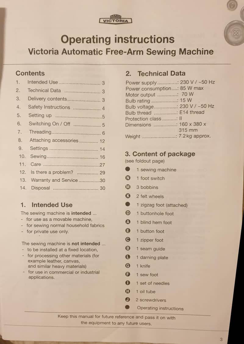 Victoria Automatic sweing machine 3