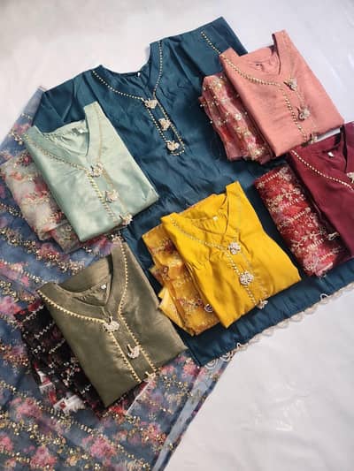 fabric Raw silk
