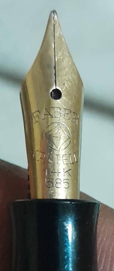 vintage faber 585 Pen 14k Gold Nib old orignal