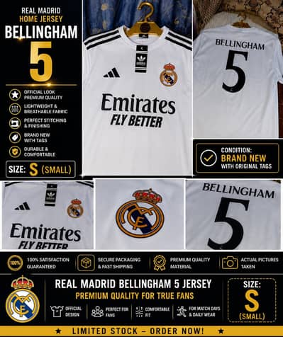 Premium Quality Real Madrid Jersey arjant sale i am student