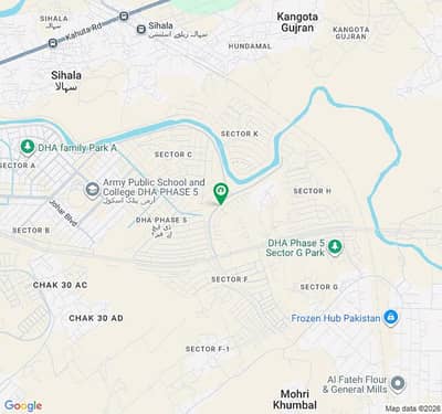 10 Marla Corner Hillview park facing plot for sale in dha 5 Islamabad