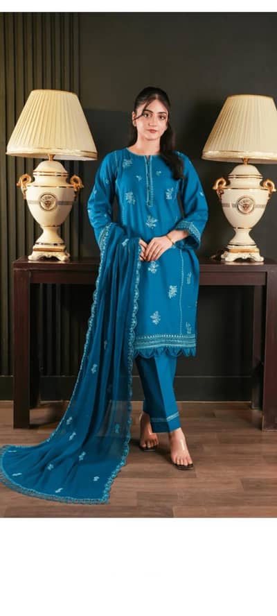 3 piece stitched dress