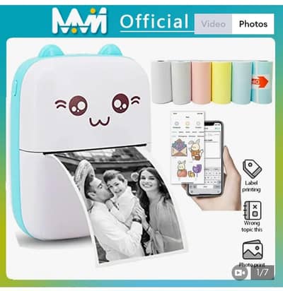 mini printer for photo printing and with some roll