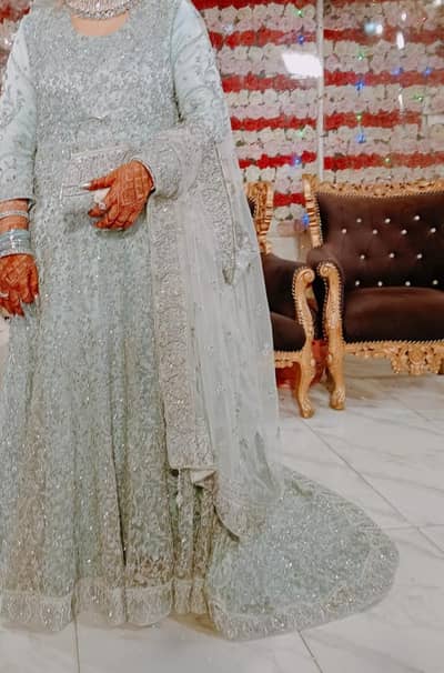ice blue maxi walima ceremony