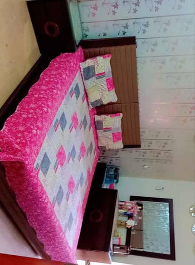 Bed Set with dressing table and side tables