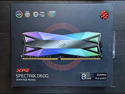 XPG SPECTRIX D60G DDR4-3200 RGB 32GB RAM - 8GB x4 Modules
