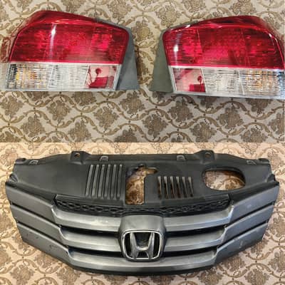 Honda city 2011 model genuine lights (cover changed) and grill