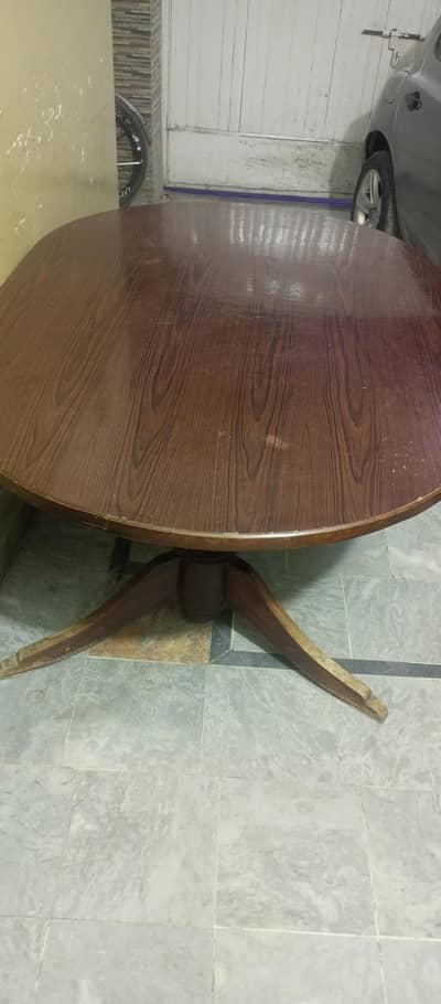 6 chairs with dining table for sale