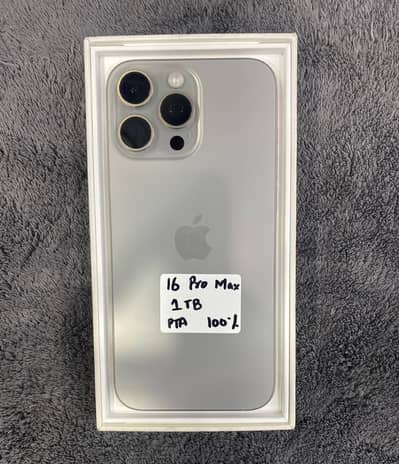 Apple 16 Pro Max 1TB Pta Approved Neat Complete Box Natural Tatinium