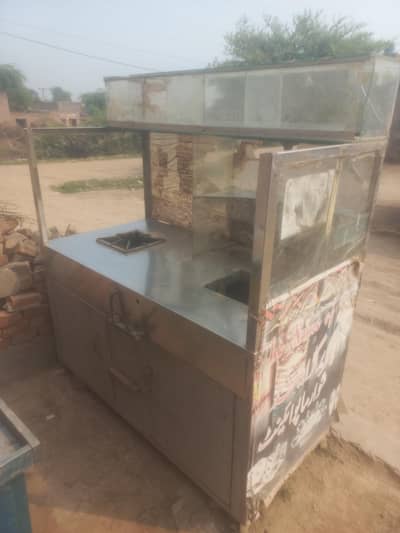 burger counter + fryer for sale