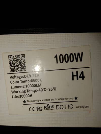 X BS LED lights H4