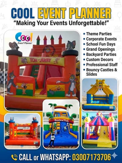 jumping castle jumping slide available rent