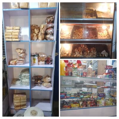 Bakery Counter + Bakery Vertical Rack Counter + Biscuit Hot Case