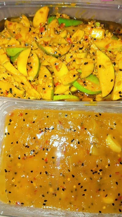 homemade fresh achar chatney muraba