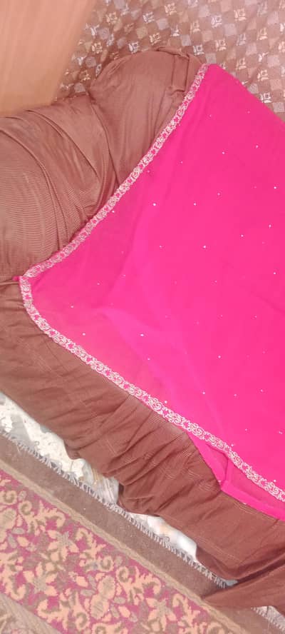 party wear fancy red frock. .
